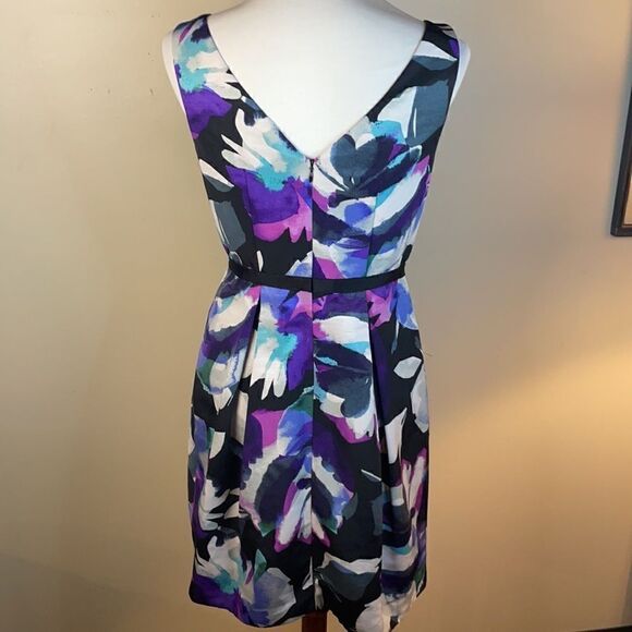 Eliza J Multicolored A-Line Dress with Sequined Neckline (Size: 4) - Picture 14 of 16